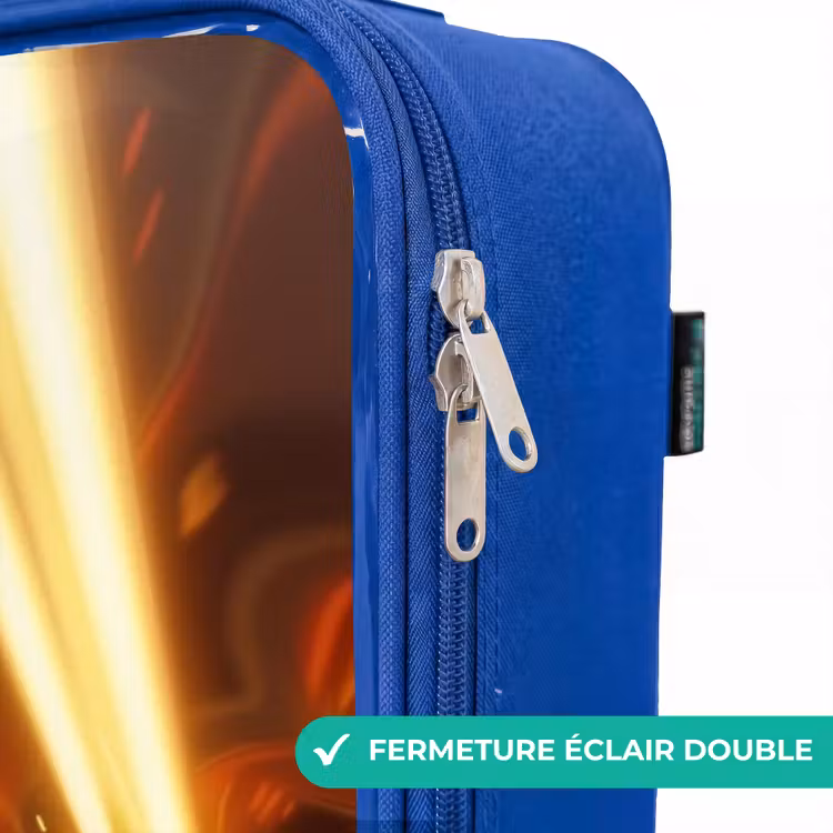 Valise enfant - Bleu - Voiture de course en or dans un tunnel — 7