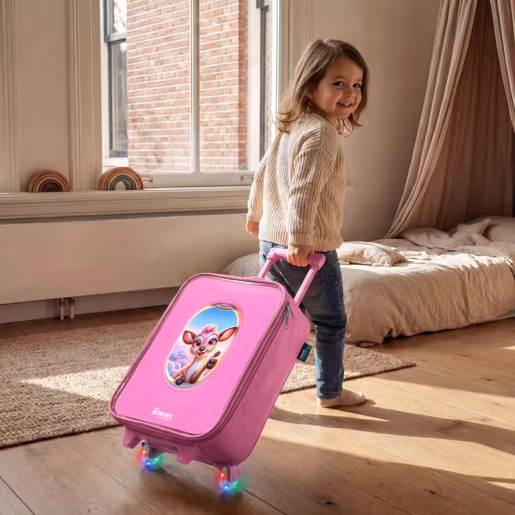 Valise enfant - Rose - Cerf parmi les nuages — 2