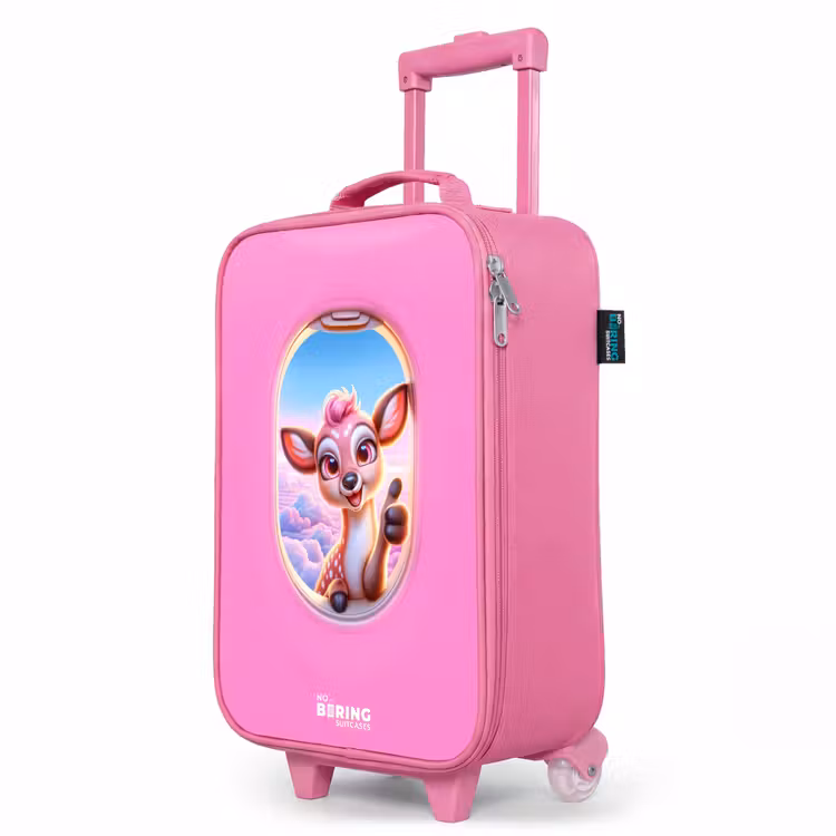 Valise enfant - Rose - Cerf parmi les nuages — 8