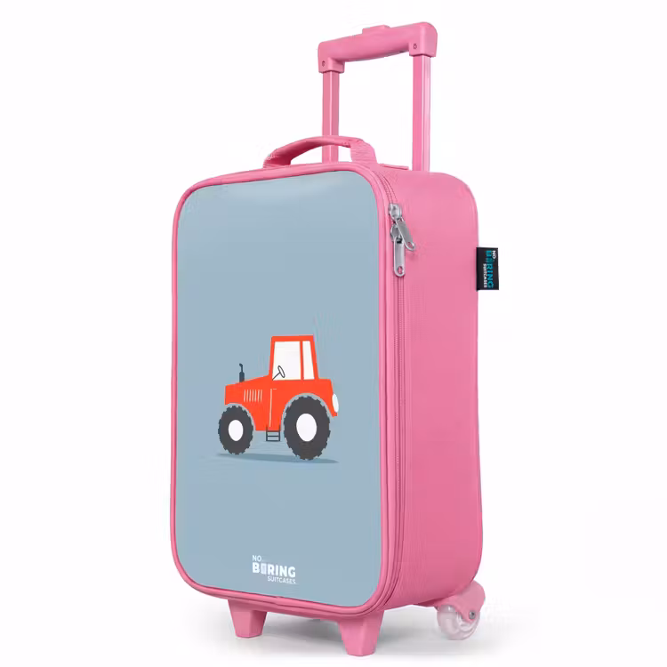 Valise enfant - Rose - Fond bleu à déclenchement rouge — 8