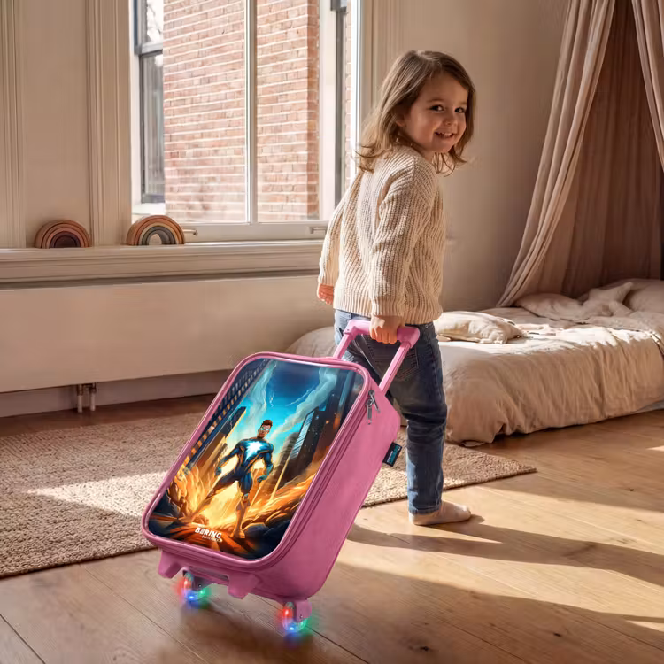 Valise enfant - Rose - Super-héros de la ville — 2