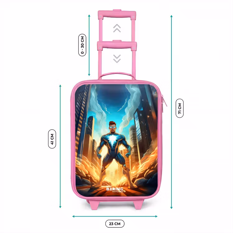Valise enfant - Rose - Super-héros de la ville — 6