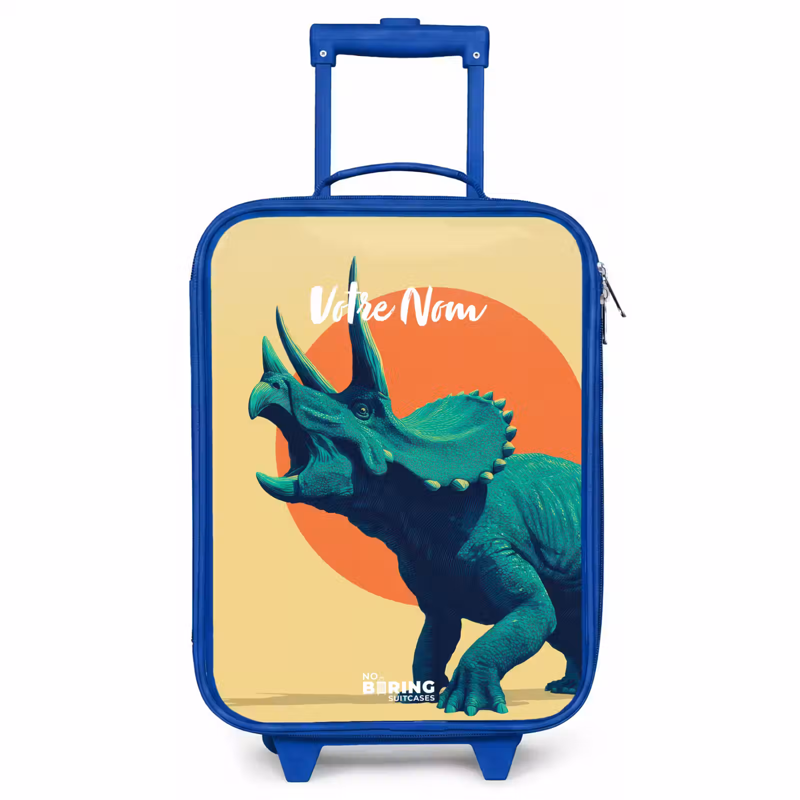 Valise enfant - Bleu - Dino - Triceratops - Animal — 1