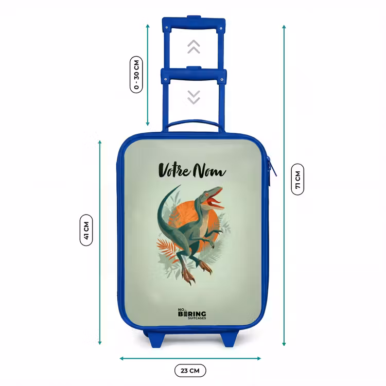 Valise enfant - Bleu - Animal - Dino - Nature — 6