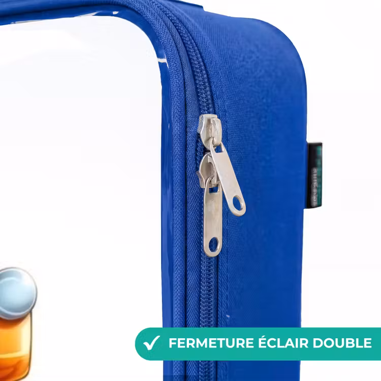 Valise enfant - Bleu - Camion monstre orange souriant — 7