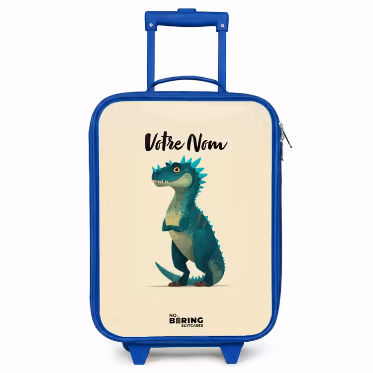 Valise enfant - Bleu - Dino - Animal - Bleu - Vert — 1