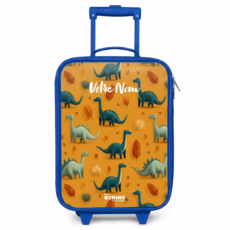 Valise enfant - Bleu - Dino - Animaux - Motif — 1