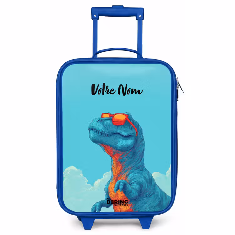 Valise enfant - Bleu - Dino - Lunettes de soleil - Bleu — 1