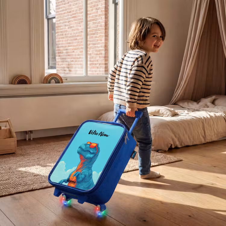 Valise enfant - Bleu - Dino - Lunettes de soleil - Bleu — 2