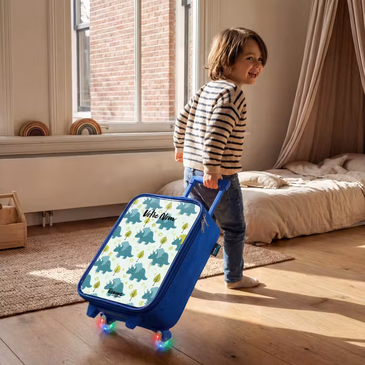 Valise enfant - Bleu - Dinos - Motif - Nature — 2