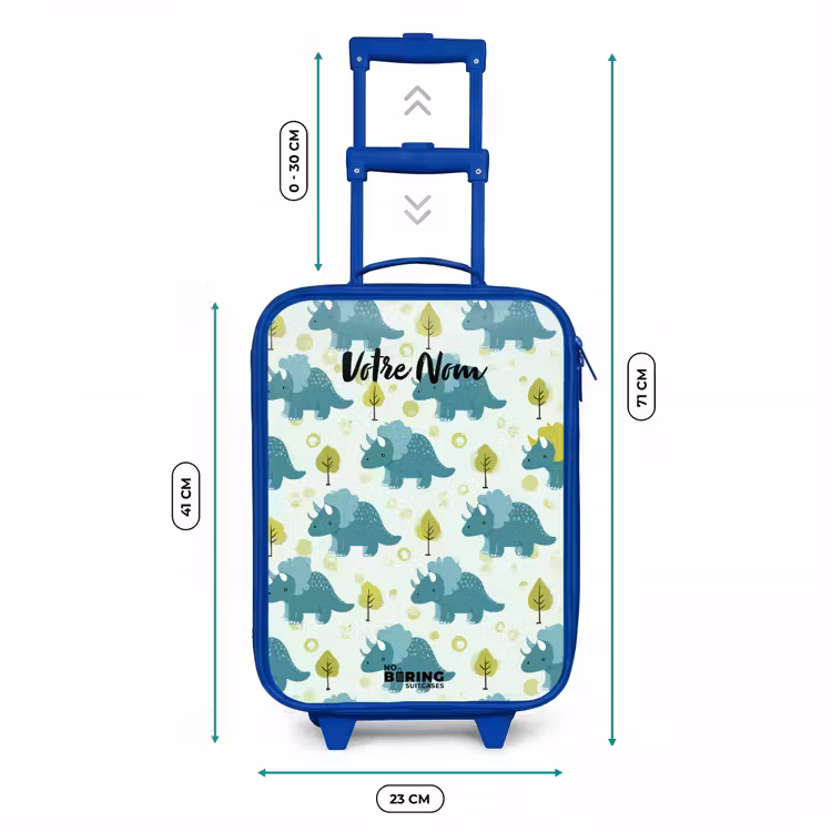 Valise enfant - Bleu - Dinos - Motif - Nature — 6