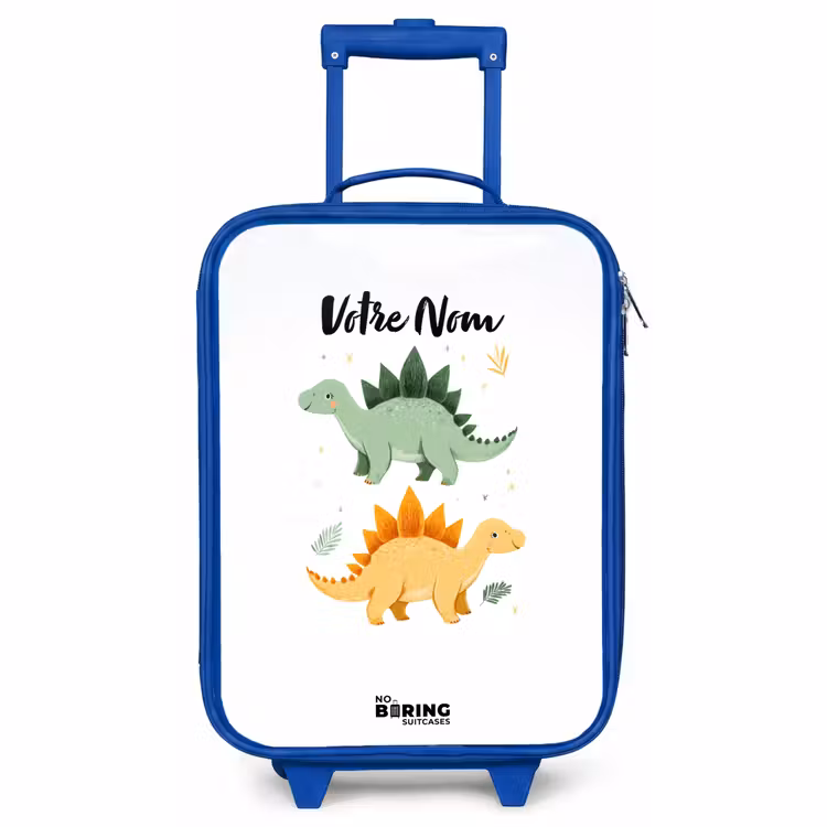 Valise enfant - Bleu - Dinosaures - Animaux - Vert - Orange — 1
