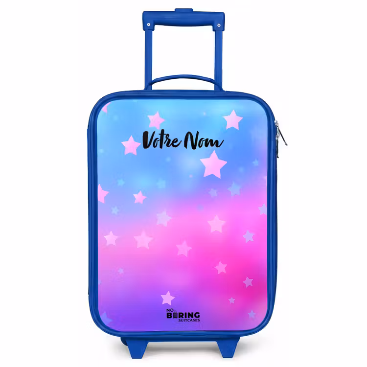 Valise enfant - Bleu - Étoiles - Rose - Bleu — 1