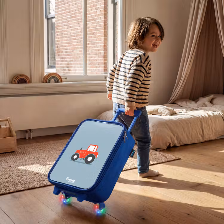 Valise enfant - Bleu - Fond bleu à déclenchement rouge — 2