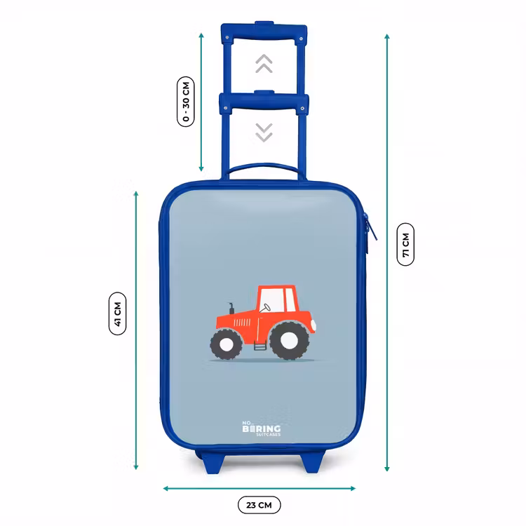 Valise enfant - Bleu - Fond bleu à déclenchement rouge — 6