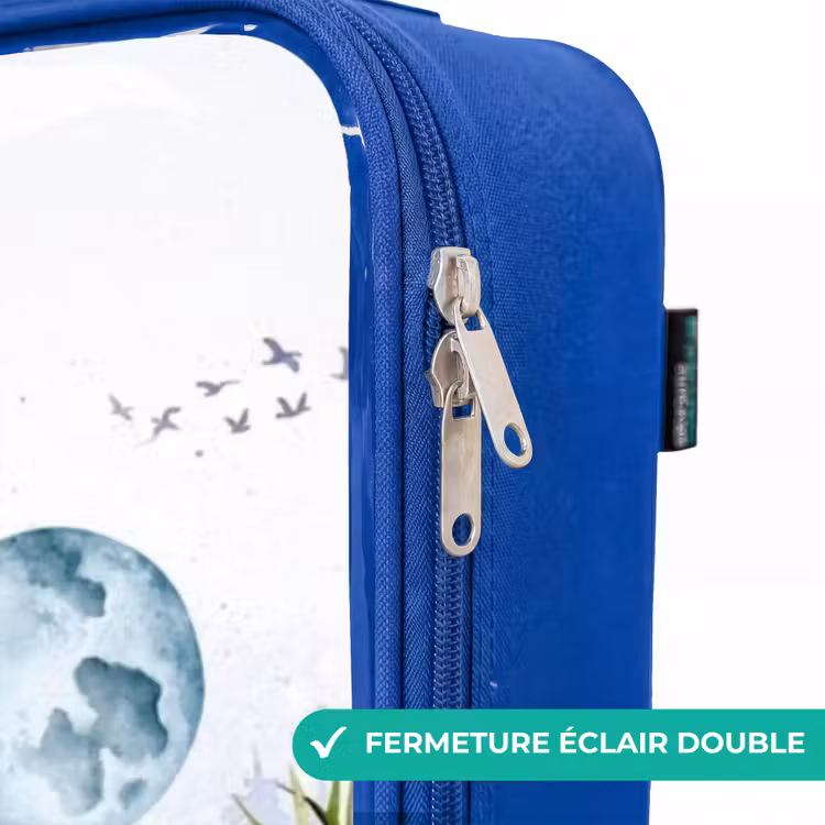 Valise enfant - Bleu - Fourgon rempli d'animaux — 7