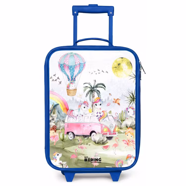 Valise enfant - Bleu - Safari à la licorne — 1