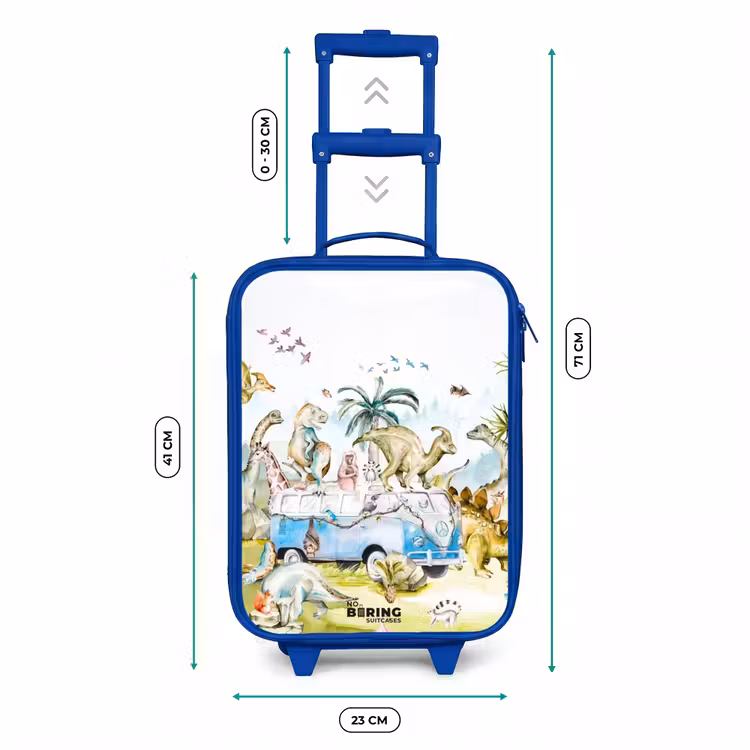 Valise enfant - Bleu - Safari dinosaures — 6