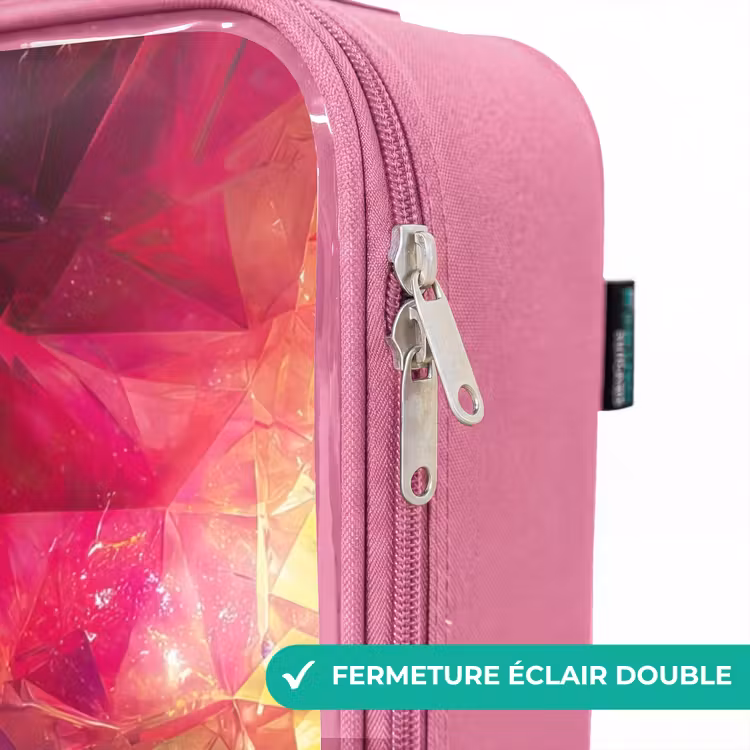 Valise enfant - Rose - Contrôleur - Symboles - Néon — 7
