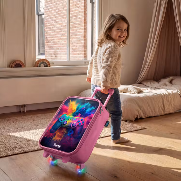 Valise enfant - Rose - Jeu - Contrôleur - Coloré - Explosion — 2