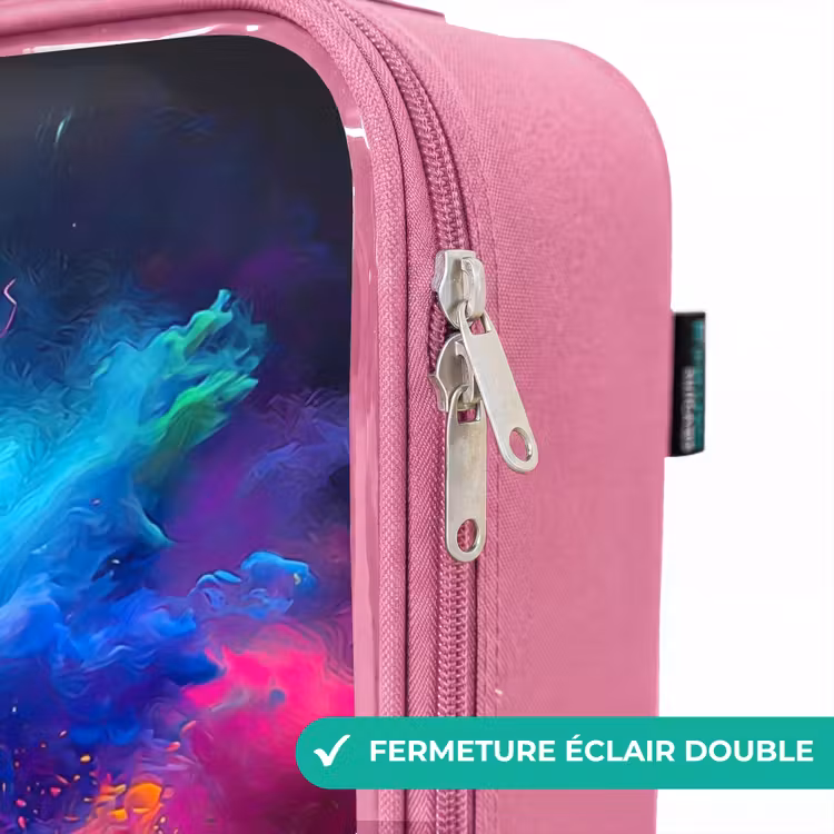 Valise enfant - Rose - Jeu - Contrôleur - Coloré - Explosion — 7