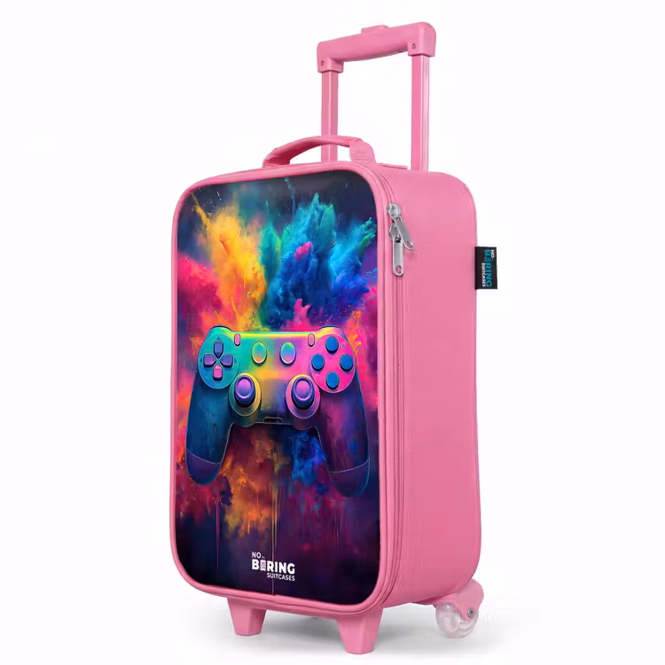 Valise enfant - Rose - Jeu - Contrôleur - Coloré - Explosion — 8