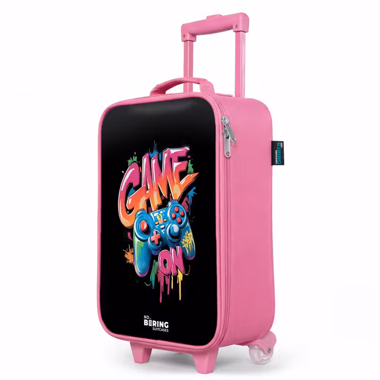 Valise enfant - Rose - Jeu - Contrôleur - Graffiti - Néon — 8