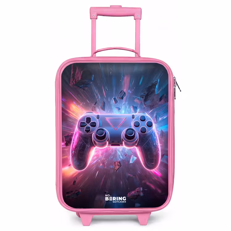 Valise enfant - Rose - Jeu - Contrôleur - Neon — 1