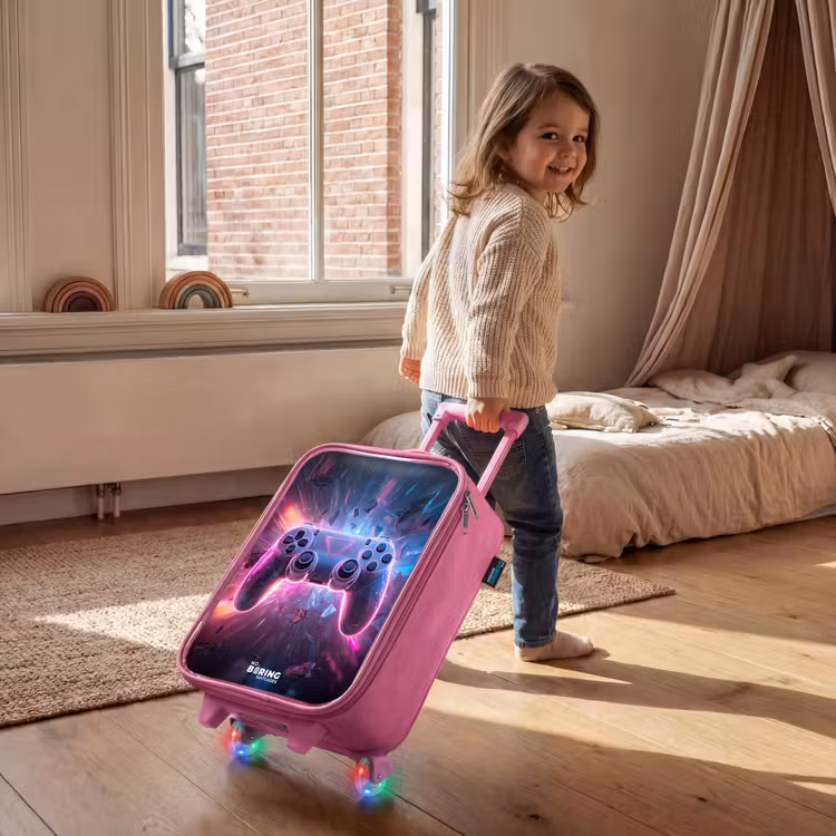 Valise enfant - Rose - Jeu - Contrôleur - Neon — 2