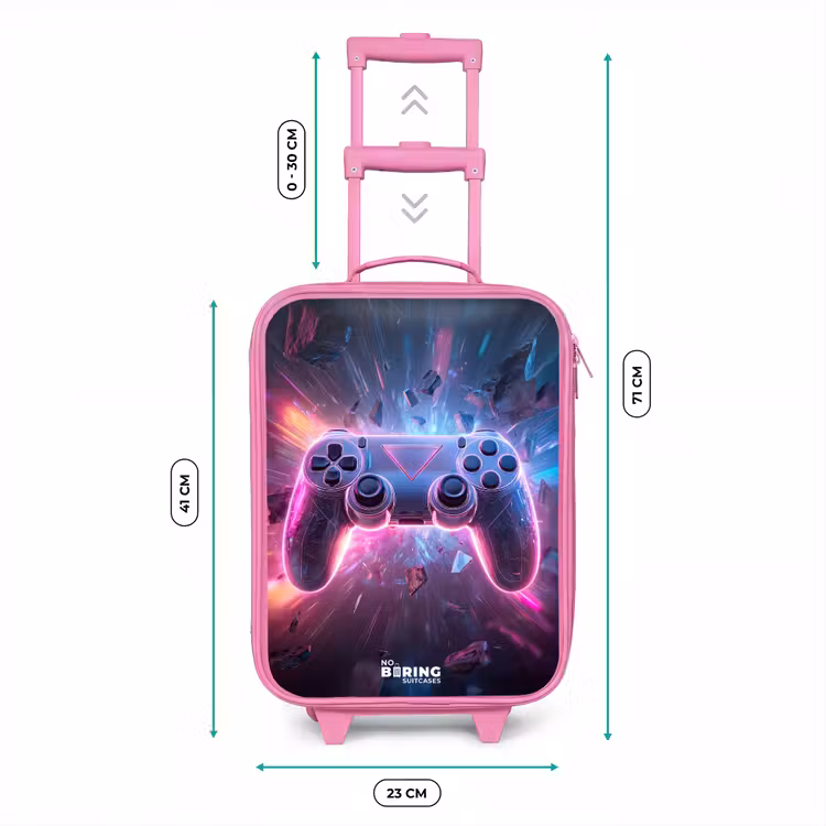 Valise enfant - Rose - Jeu - Contrôleur - Neon — 6