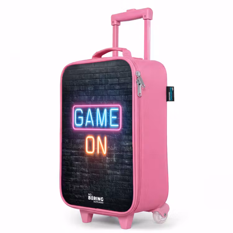 Valise enfant - Rose - Jeu - Lettres - Néon — 8