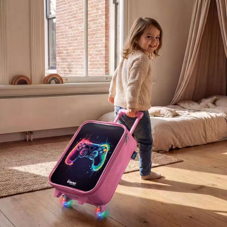 Valise enfant - Rose - Jeu - manette - coloré — 2