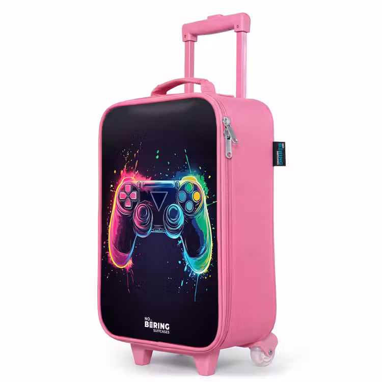 Valise enfant - Rose - Jeu - manette - coloré — 8
