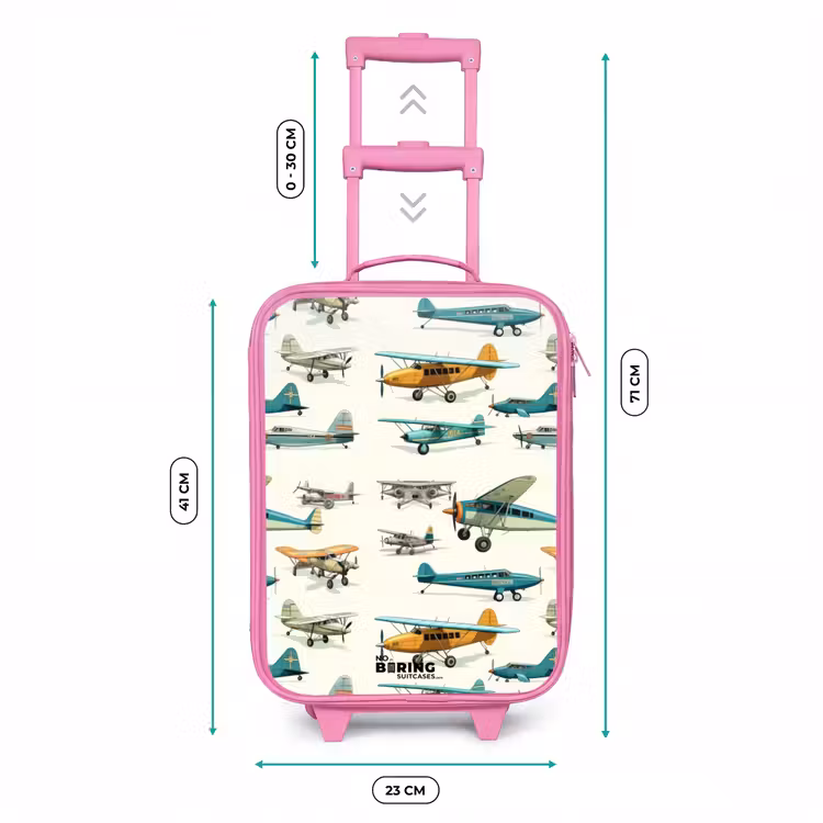 Valise enfant - Rose - Modèle d'avion à hélice vintage — 6