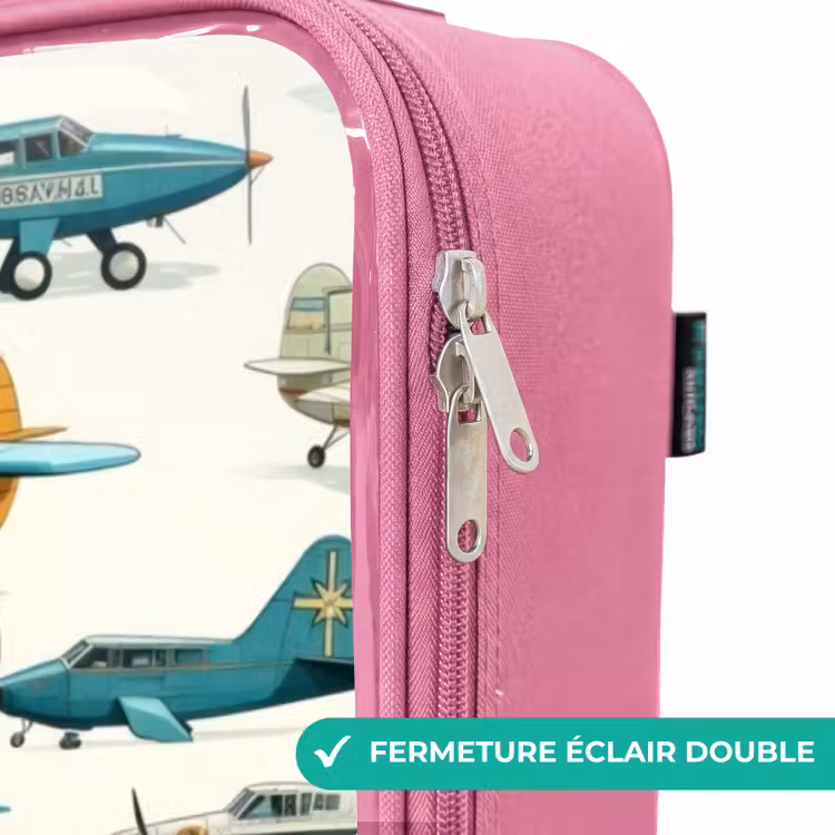 Valise enfant - Rose - Modèle d'avion à hélice vintage — 7