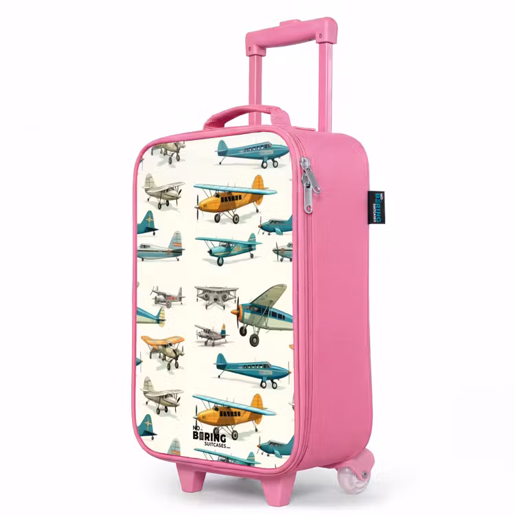 Valise enfant - Rose - Modèle d'avion à hélice vintage — 8