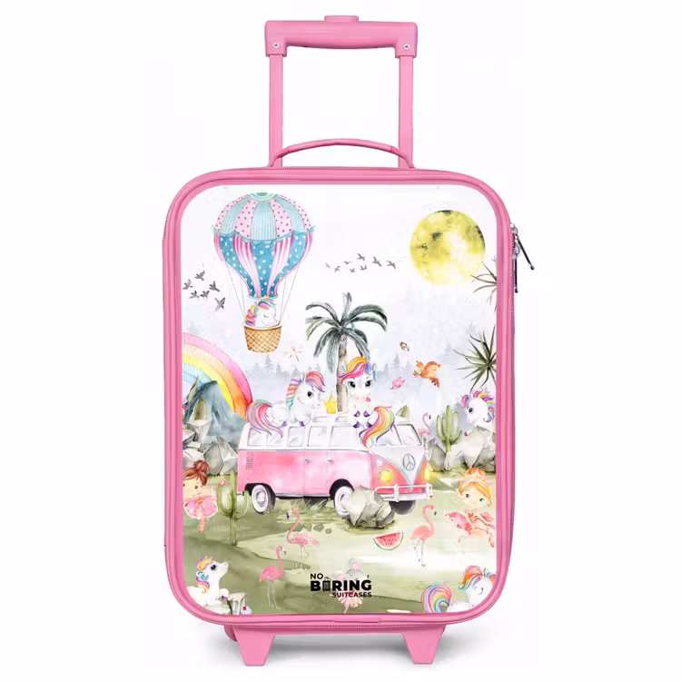 Valise enfant - Rose - Safari à la licorne — 1