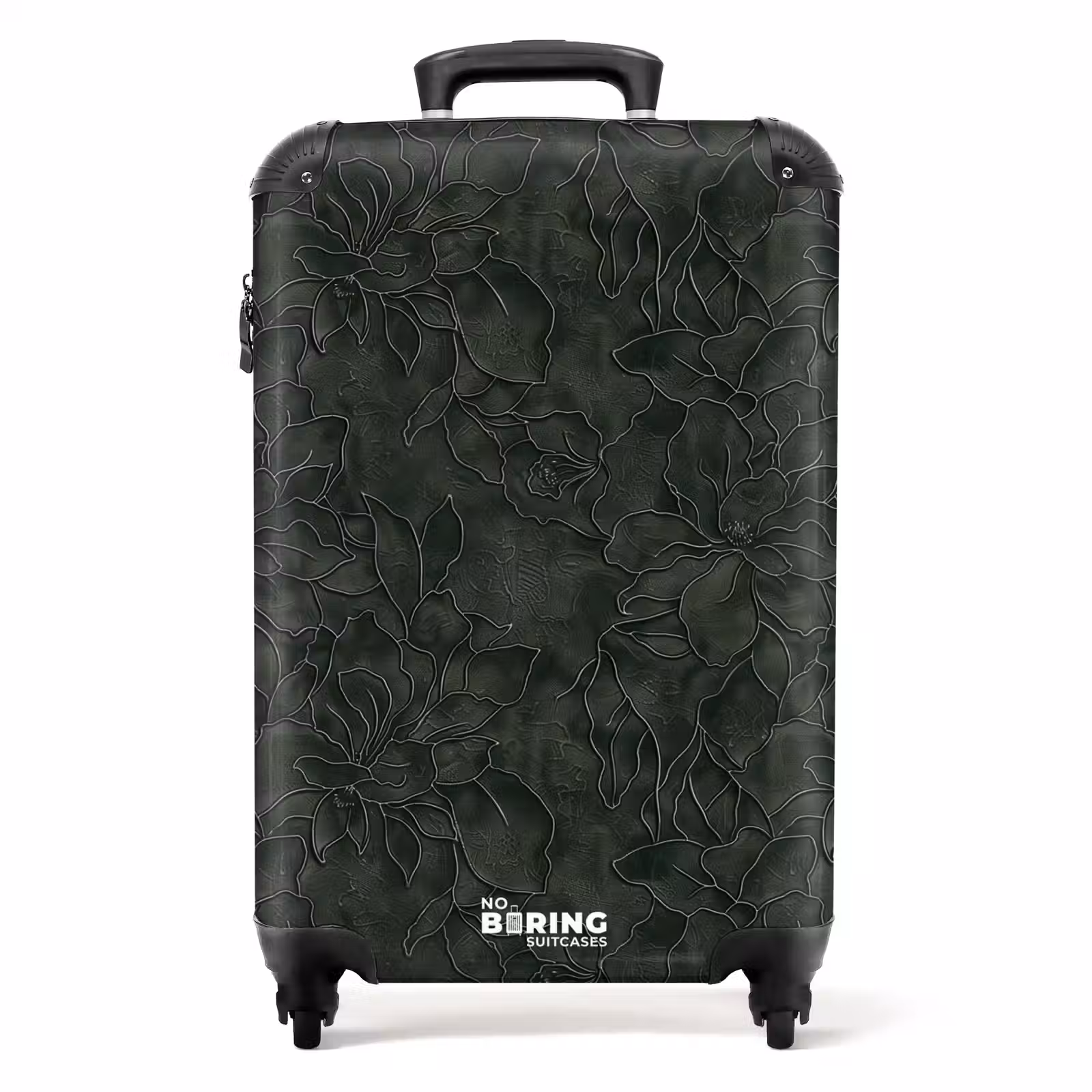 Valise - Fleurs - Lignes - Vert — 1