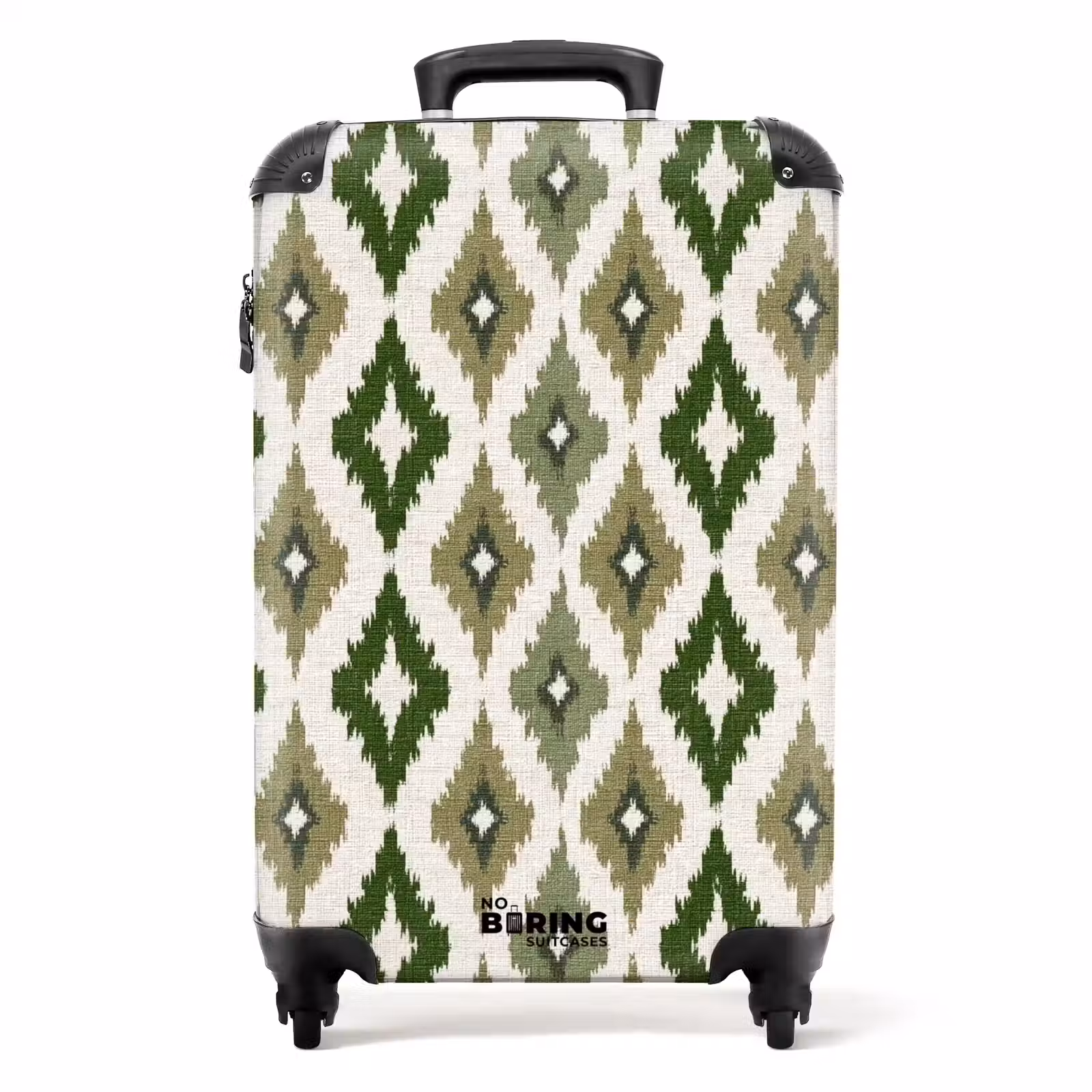 Valise - Géographique - Motif à carreaux - Vert — 1