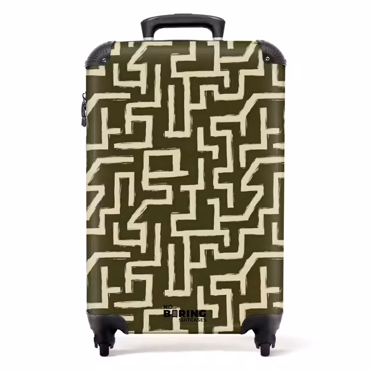 Valise - Abstrait - Lignes - Vert — 1