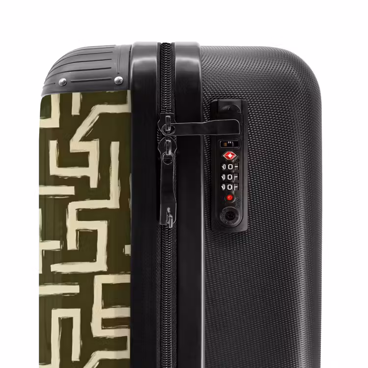 Valise - Abstrait - Lignes - Vert — 6