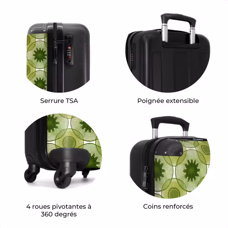 Valise - Cercles - Motif - Vert — 8