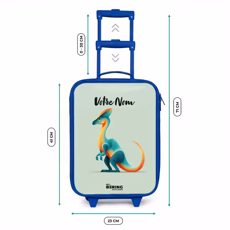 Valise enfant - Bleu - Dino - Bleu - Animal — 6