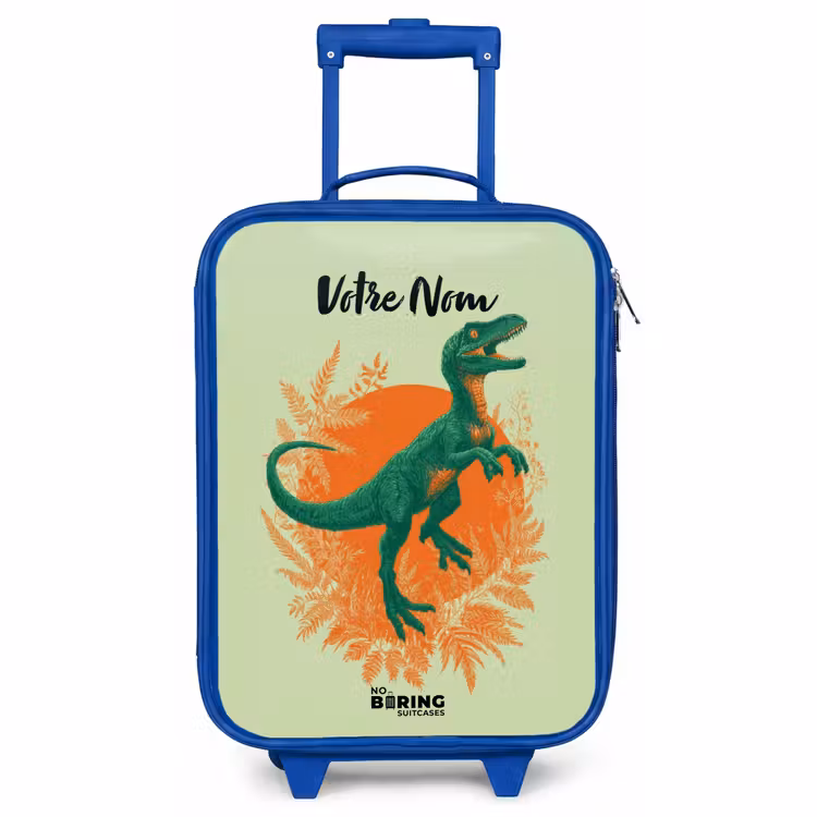 Valise enfant - Bleu - Dino - Nature - Vert — 1