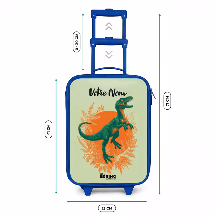 Valise enfant - Bleu - Dino - Nature - Vert — 6