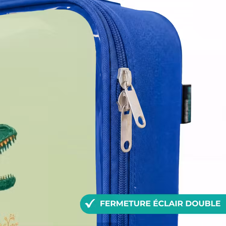 Valise enfant - Bleu - Dino - Nature - Vert — 7