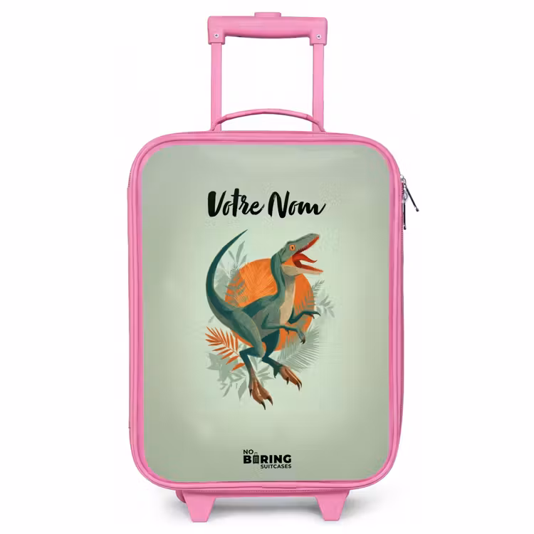 Valise enfant - Rose - Animal - Dino - Nature — 1