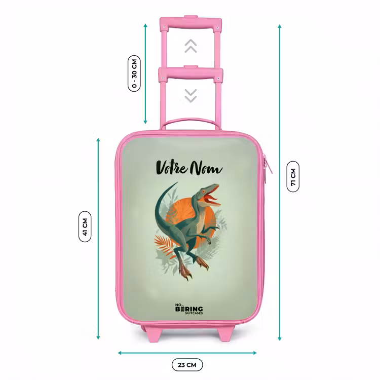 Valise enfant - Rose - Animal - Dino - Nature — 6