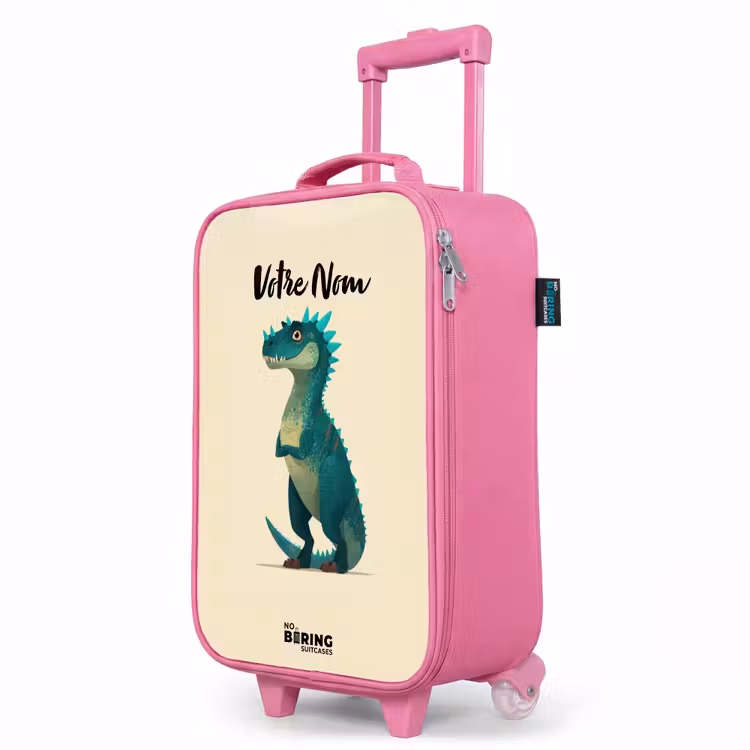 Valise enfant - Rose - Dino - Animal - Bleu - Vert — 8