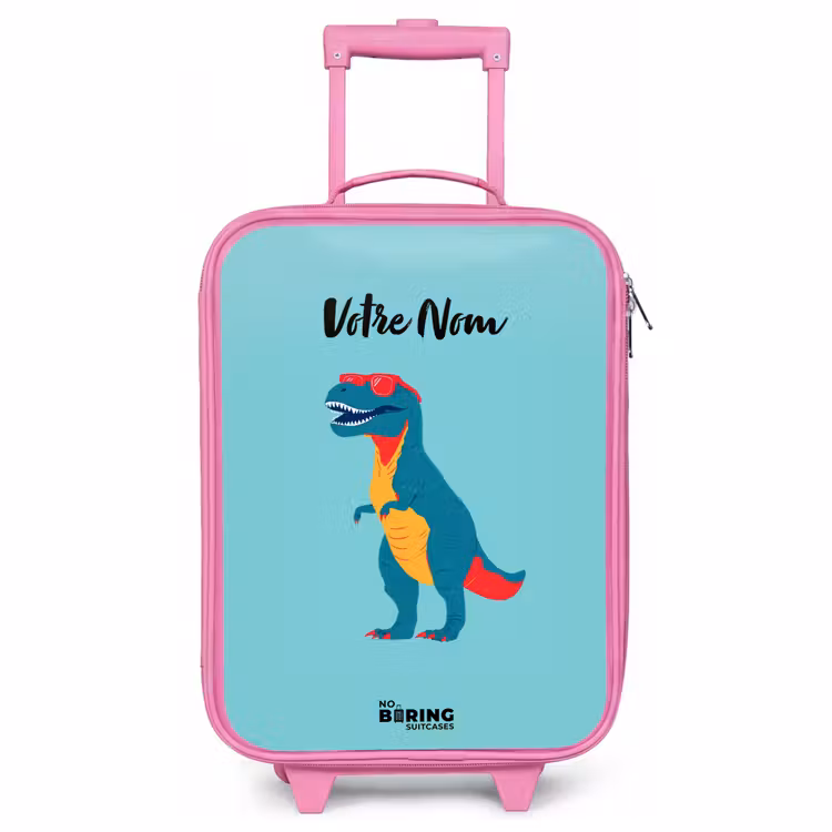 Valise enfant - Rose - Dino - Animal - Lunettes de soleil — 1